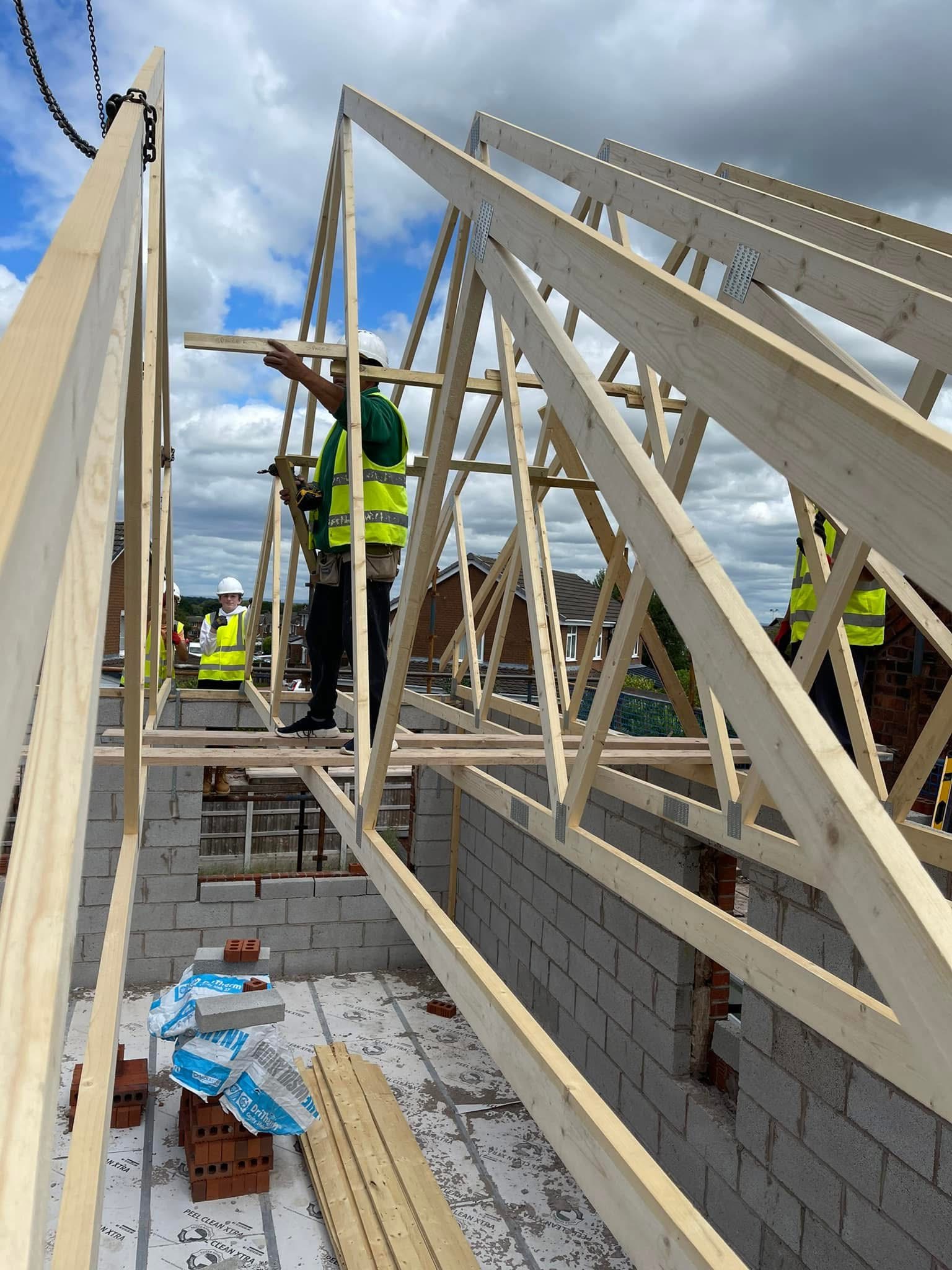 Stylish bathroom with freestanding tub