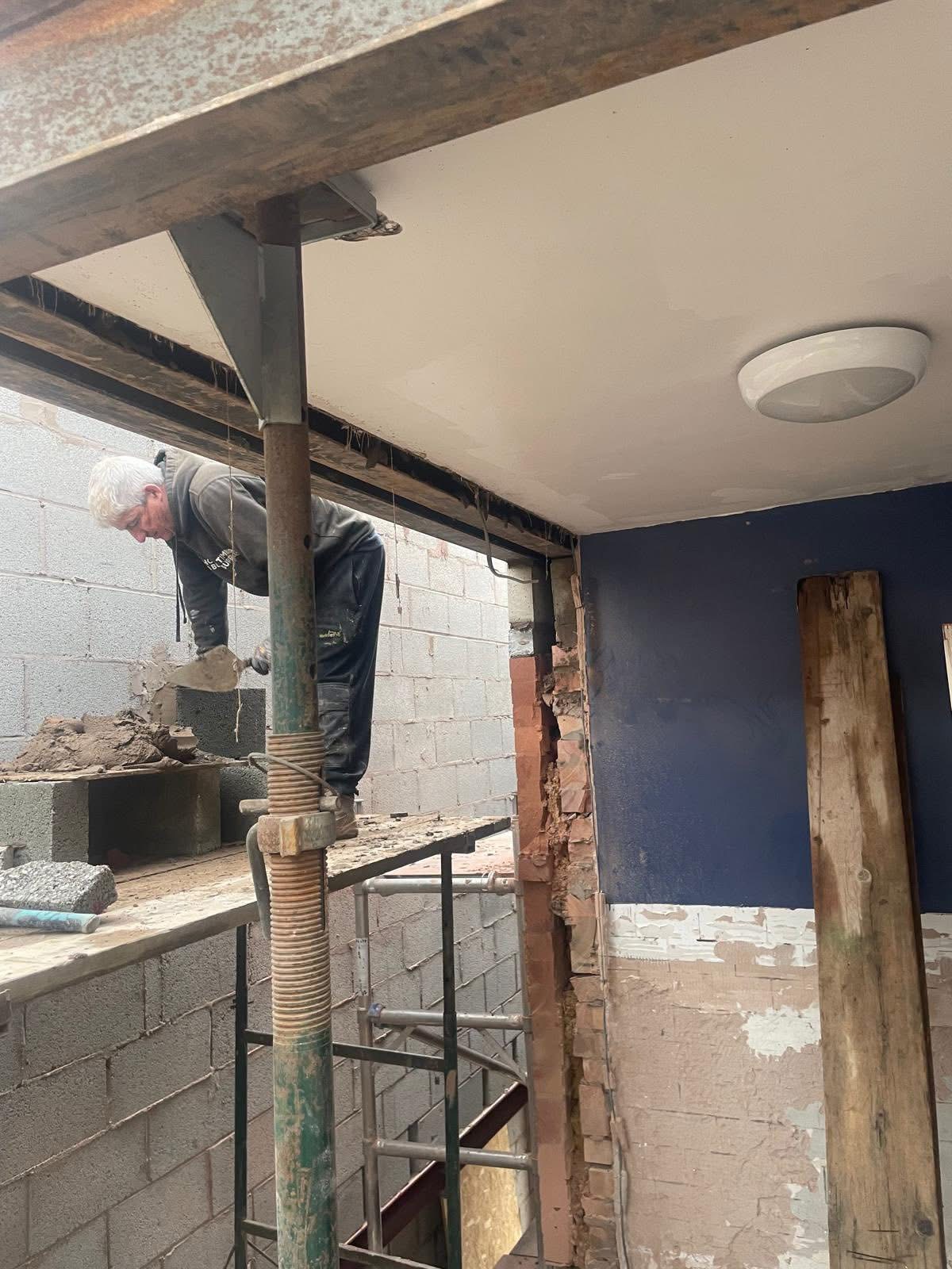 Spacious outdoor patio with seating