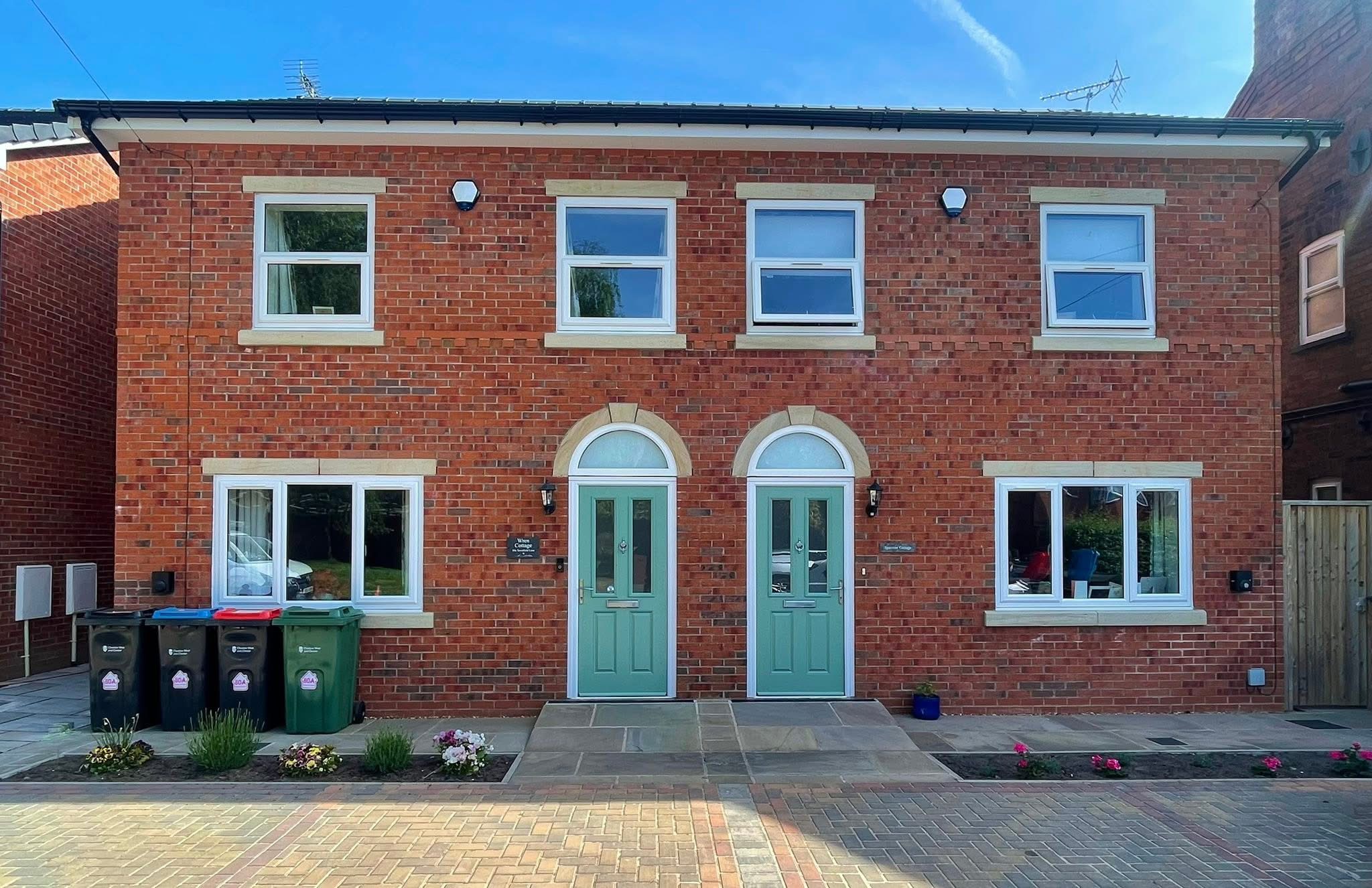 Charming guest bedroom with natural light